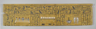 Panel from the Coffin of a Woman by Middle Kingdom Egyptian